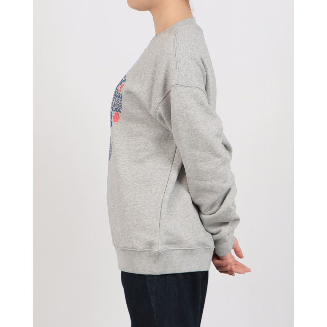 ロングライフアンドハピネス Longlife & Happiness Love & Peace クルースウェットシャツ 裏起毛 （KHAKI） KHAKI