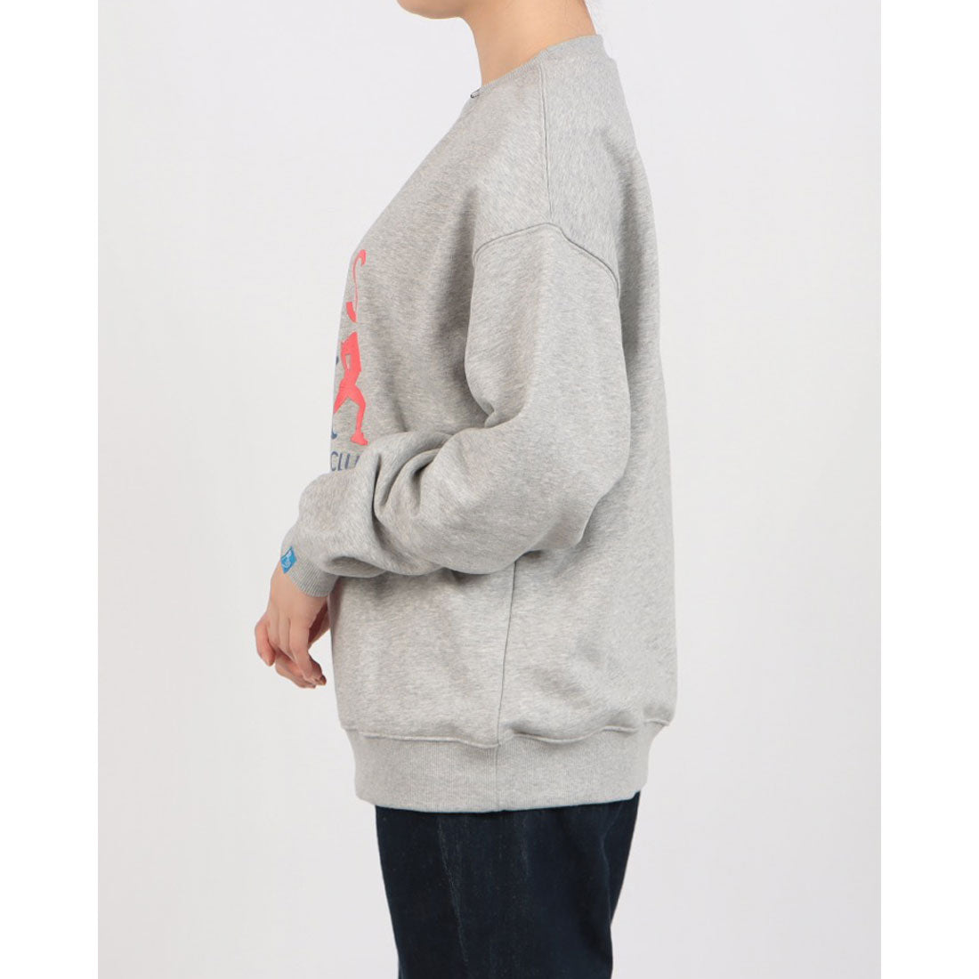 ロングライフアンドハピネス Longlife & Happiness Paris Runners Club クルースウェットシャツ 裏起毛 （GREY MARL） GREY MARL