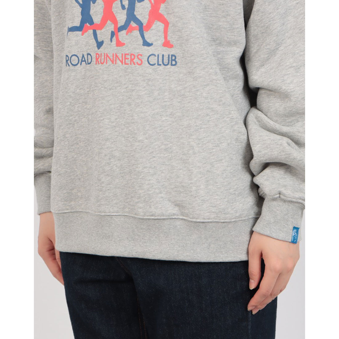 ロングライフアンドハピネス Longlife & Happiness Paris Runners Club クルースウェットシャツ 裏起毛 （GREY MARL） GREY MARL