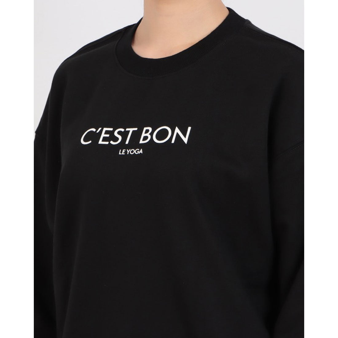 ロングライフアンドハピネス Longlife & Happiness C'est Bon le Yoga クルースウェットシャツ 裏起毛 （GREY MARL） GREY MARL