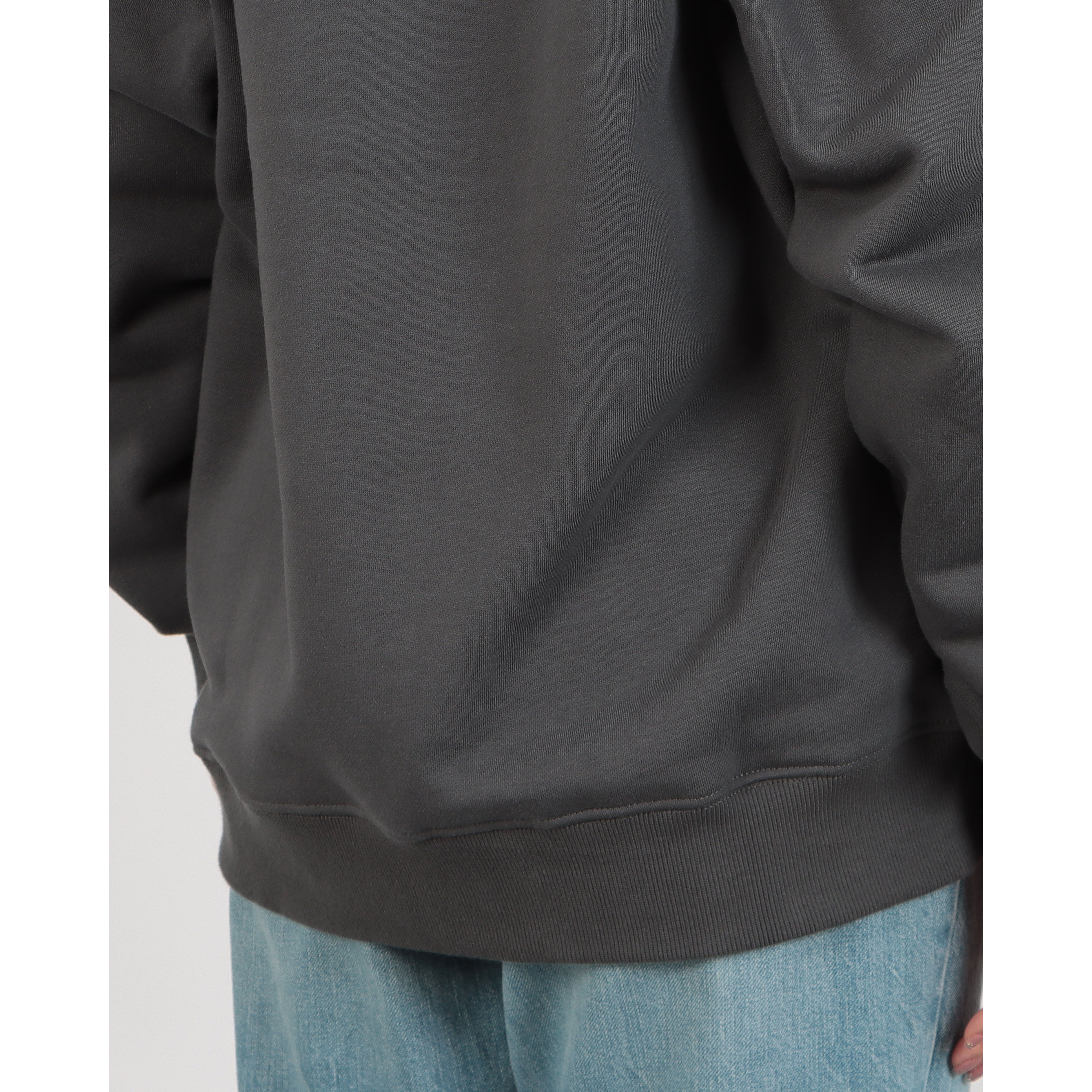 ロングライフアンドハピネス Longlife & Happiness I am at peace クルースウェットシャツ 裏起毛 （DARK GREY） DARK GREY