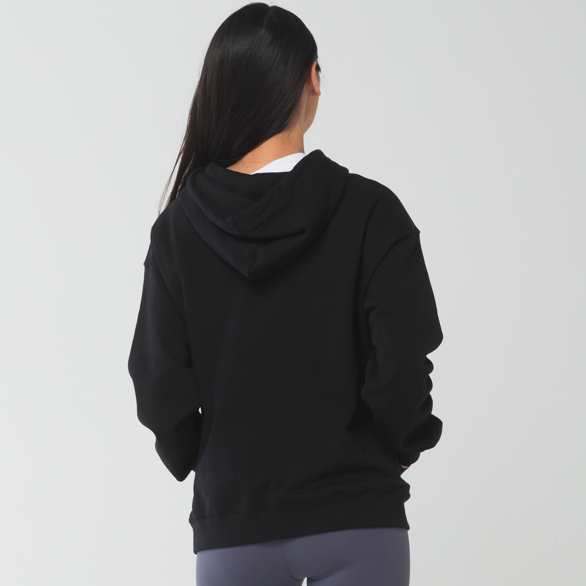 ロングライフアンドハピネス Longlife & Happiness Love & Peace コットン オーバーサイズ フーディー （BLACK） BLACK