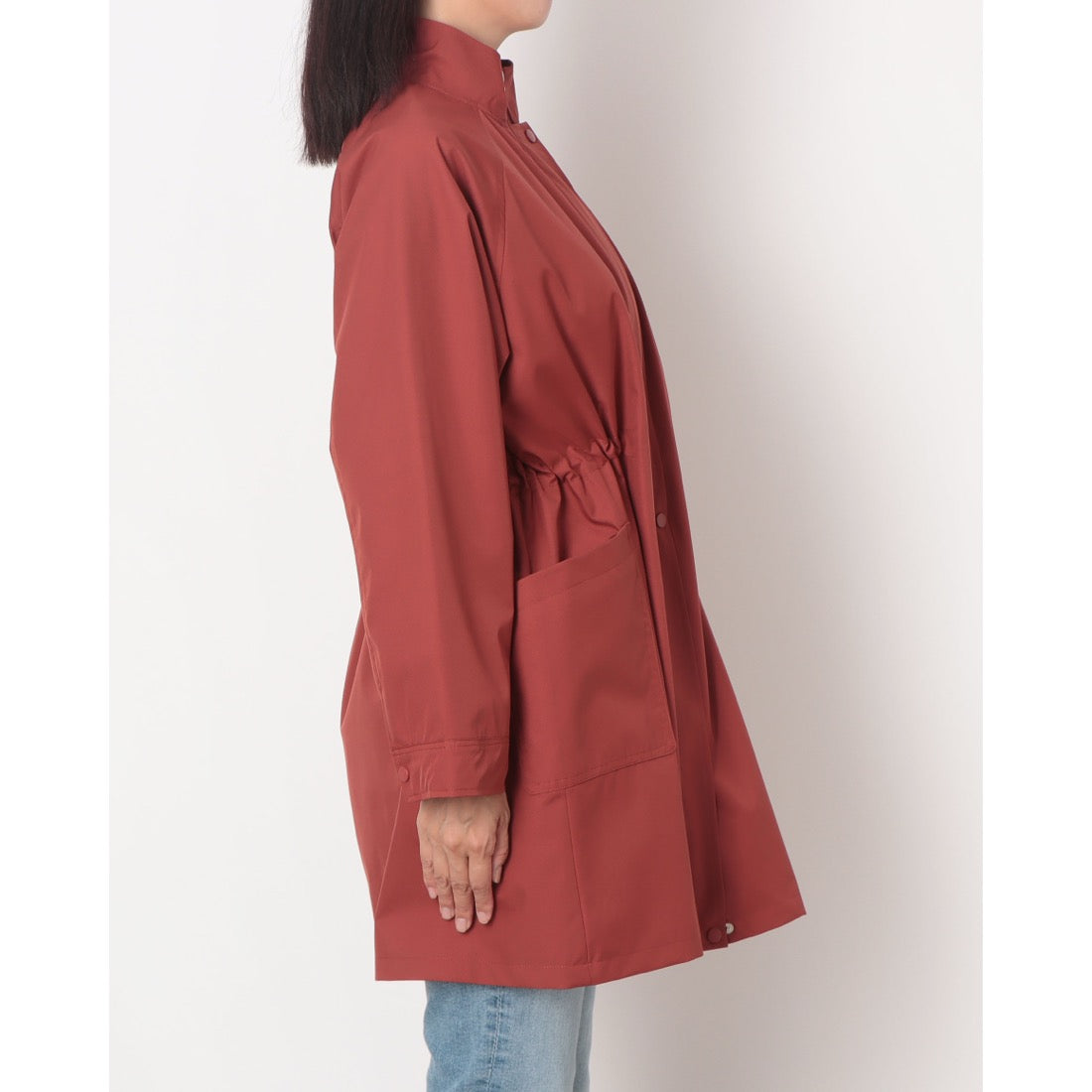 ラリベルテ Laliberte スタンドカラー裏付コート （レンガ） レンガ