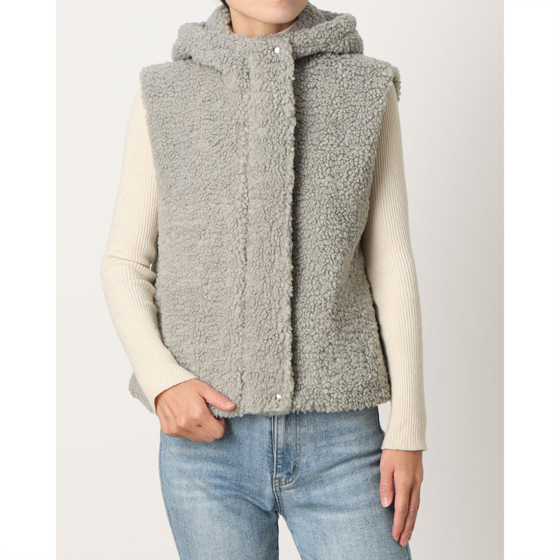 ラリベルテ Laliberte ボアベスト （カーキ） カーキ