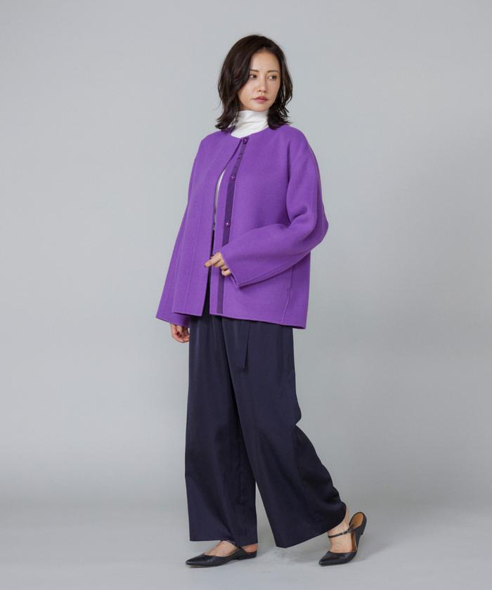 ルスーク Le Souk サテンワイドパンツ （モカチャ3） モカチャ3