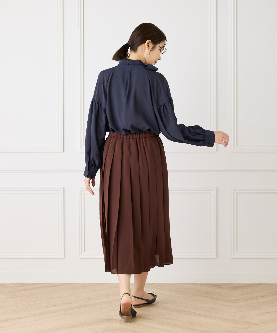 ルスーク Le Souk ボウタイ付きブラウス （チェリーピンク9） チェリーピンク9