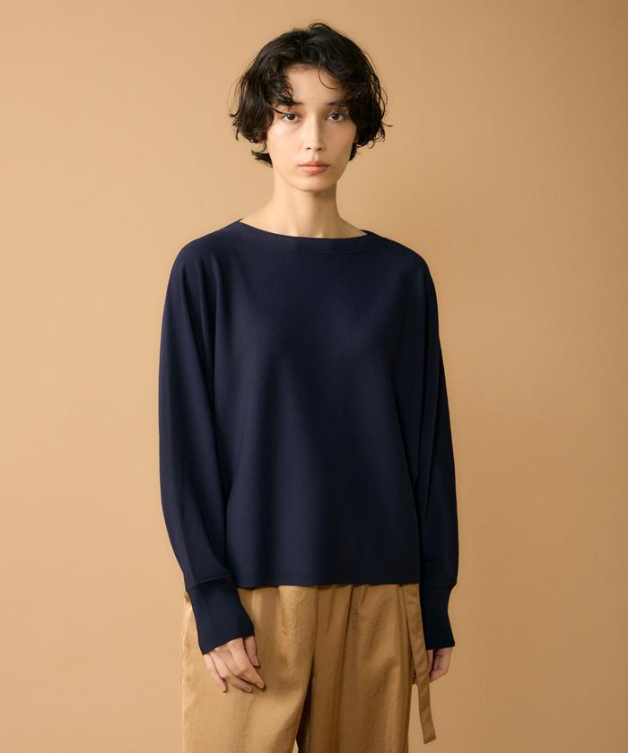 ルスーク Le Souk 《大きいサイズ》ドルマンスリーブニットプルオーバー （ラベンダー7） ラベンダー7