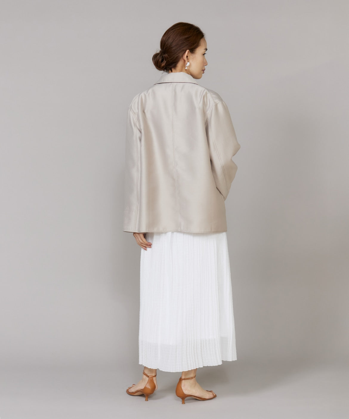 ルスーク Le Souk オーバーサイズシャツジャケット （サックス3） サックス3