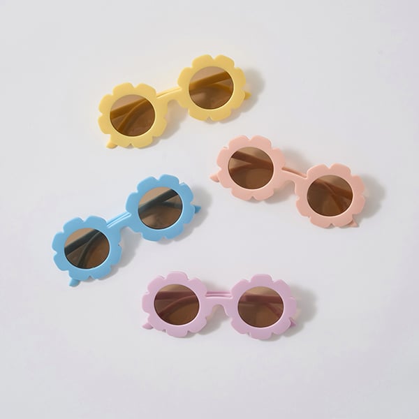 リセマイン Lycee mine フラワーキッズサングラス （サックス） サックス