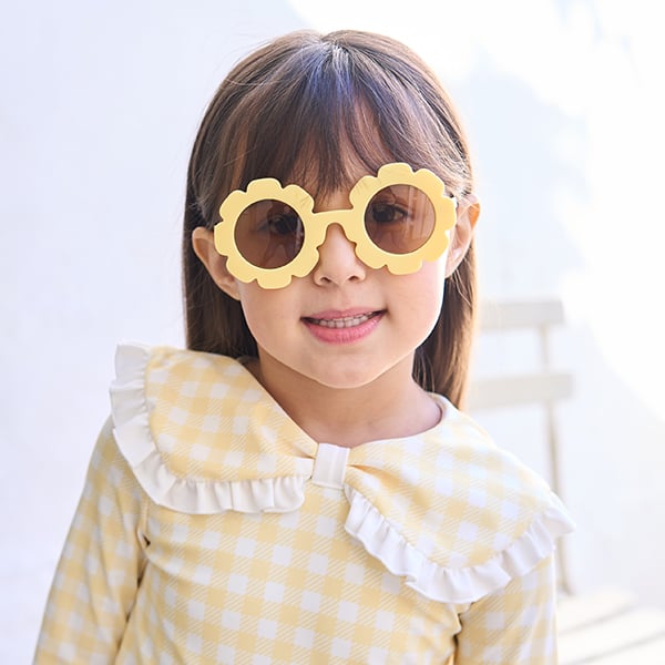 リセマイン Lycee mine フラワーキッズサングラス （サックス） サックス