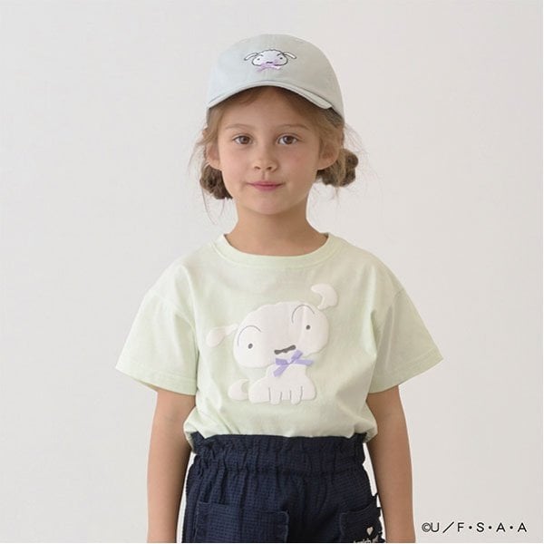 リセマイン Lycee mine 【クレヨンしんちゃん】【ソフトコットン】シロリボンTシャツ （ライトグリーン） ライトグリーン