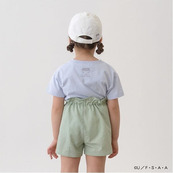 リセマイン Lycee mine 【クレヨンしんちゃん】【ソフトコットン】シロリボンTシャツ （ライトグリーン） ライトグリーン