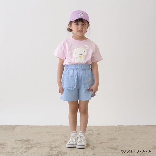 リセマイン Lycee mine 【クレヨンしんちゃん】【ソフトコットン】シロリボンTシャツ （ライトグリーン） ライトグリーン