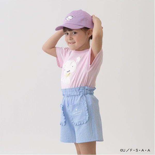 リセマイン Lycee mine 【クレヨンしんちゃん】【ソフトコットン】シロリボンTシャツ （ライトグリーン） ライトグリーン