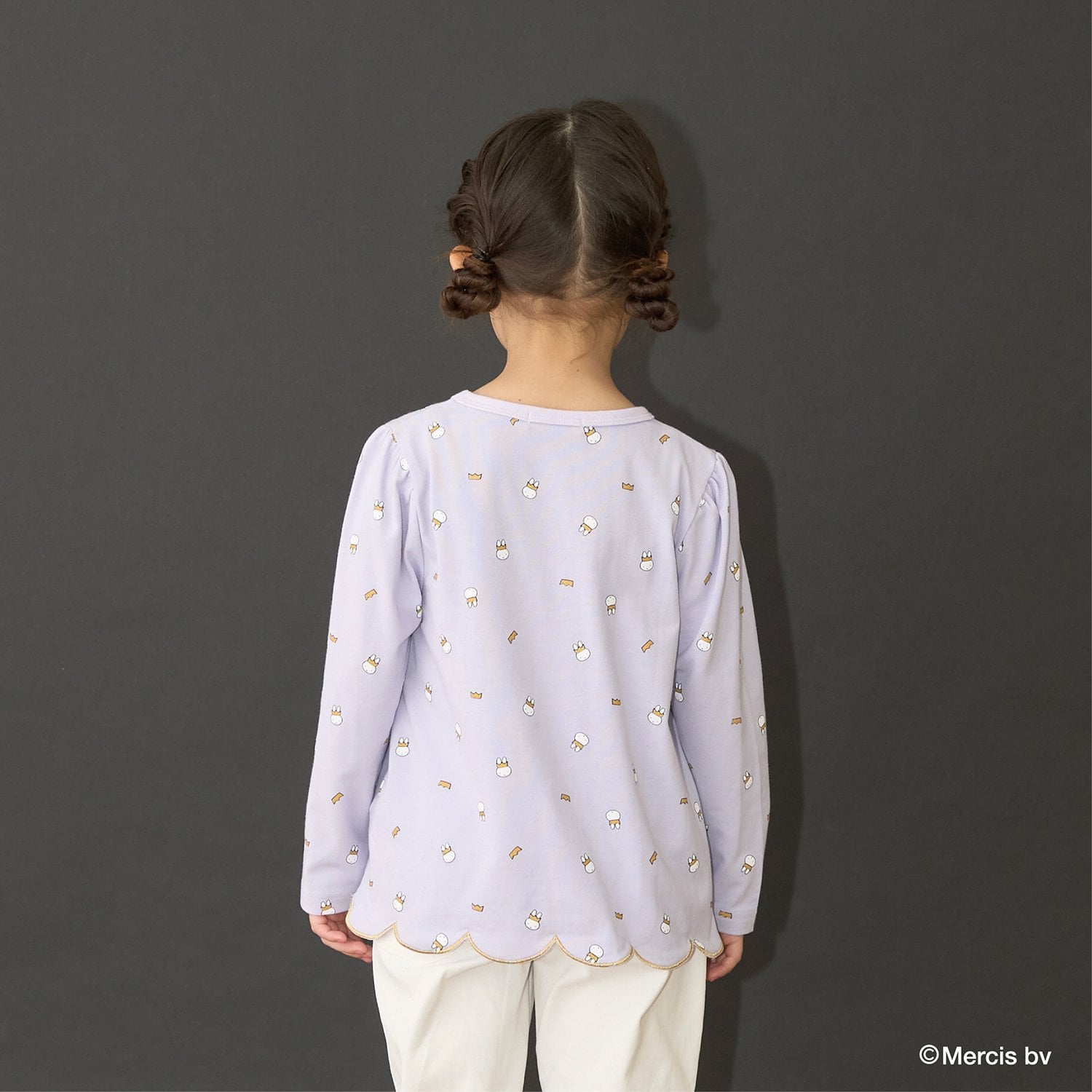 リセマイン Lycee mine 【Miffy】総柄裾スカラップAラインTシャツ （ラベンダー） ラベンダー