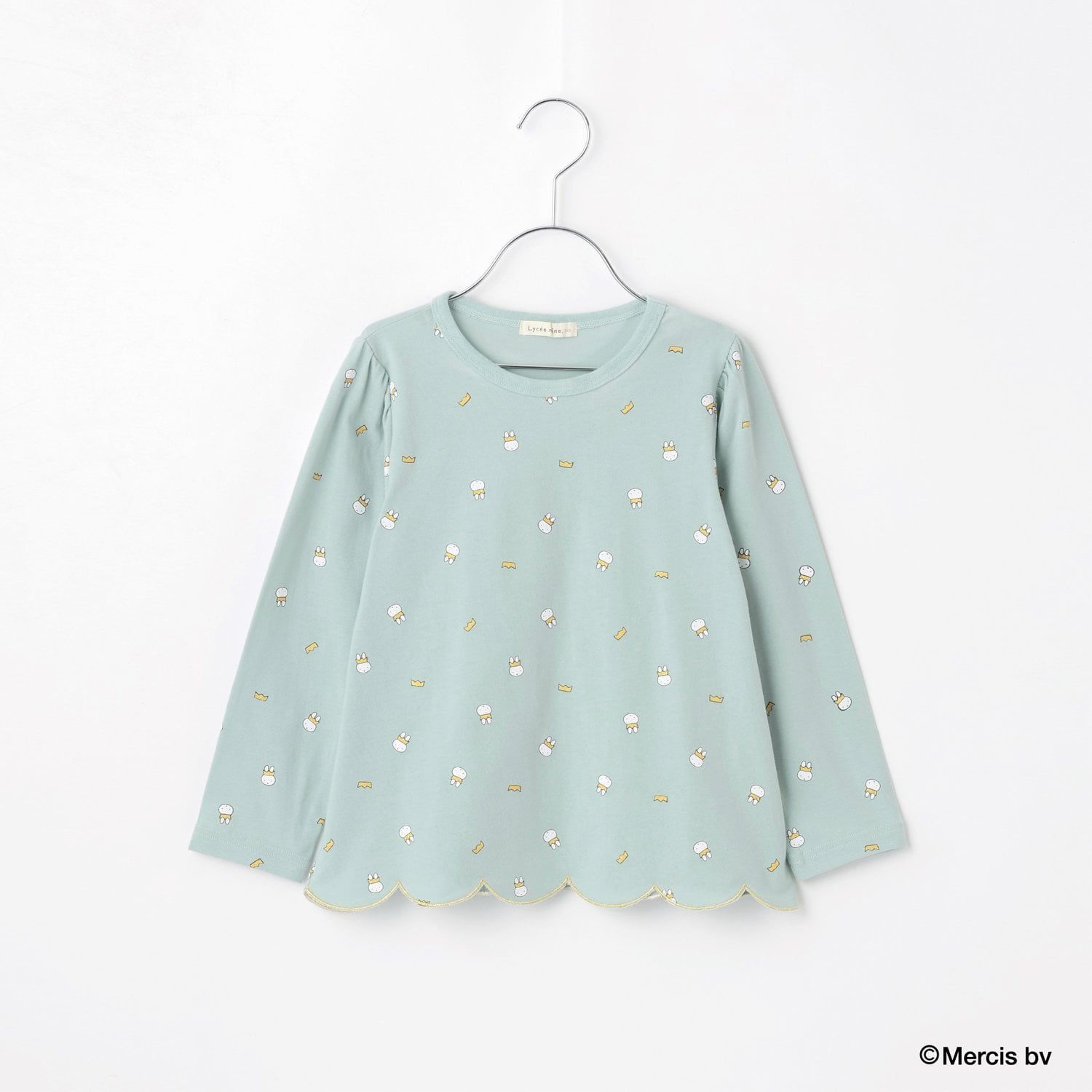 リセマイン Lycee mine 【Miffy】総柄裾スカラップAラインTシャツ （ラベンダー） ラベンダー