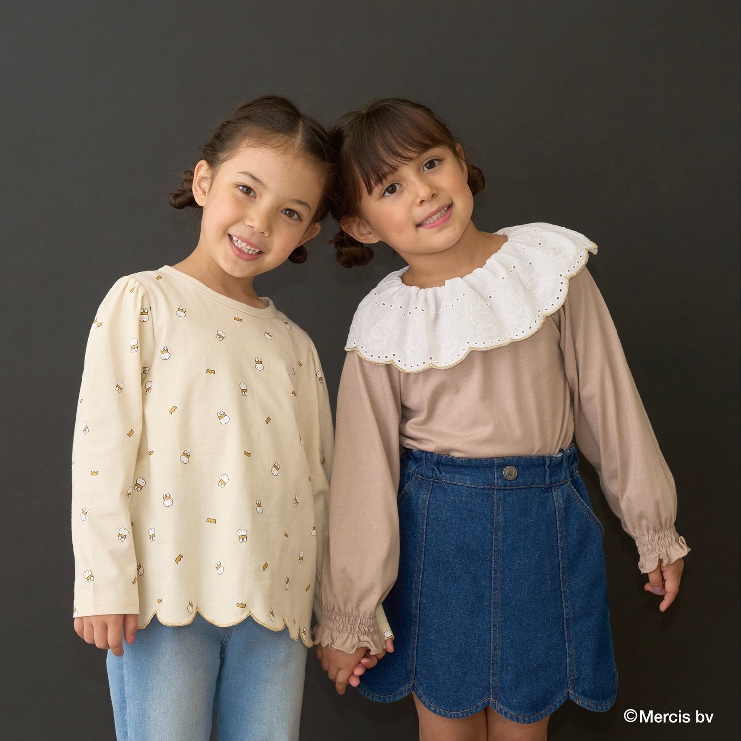 リセマイン Lycee mine 【Miffy】総柄裾スカラップAラインTシャツ （ラベンダー） ラベンダー