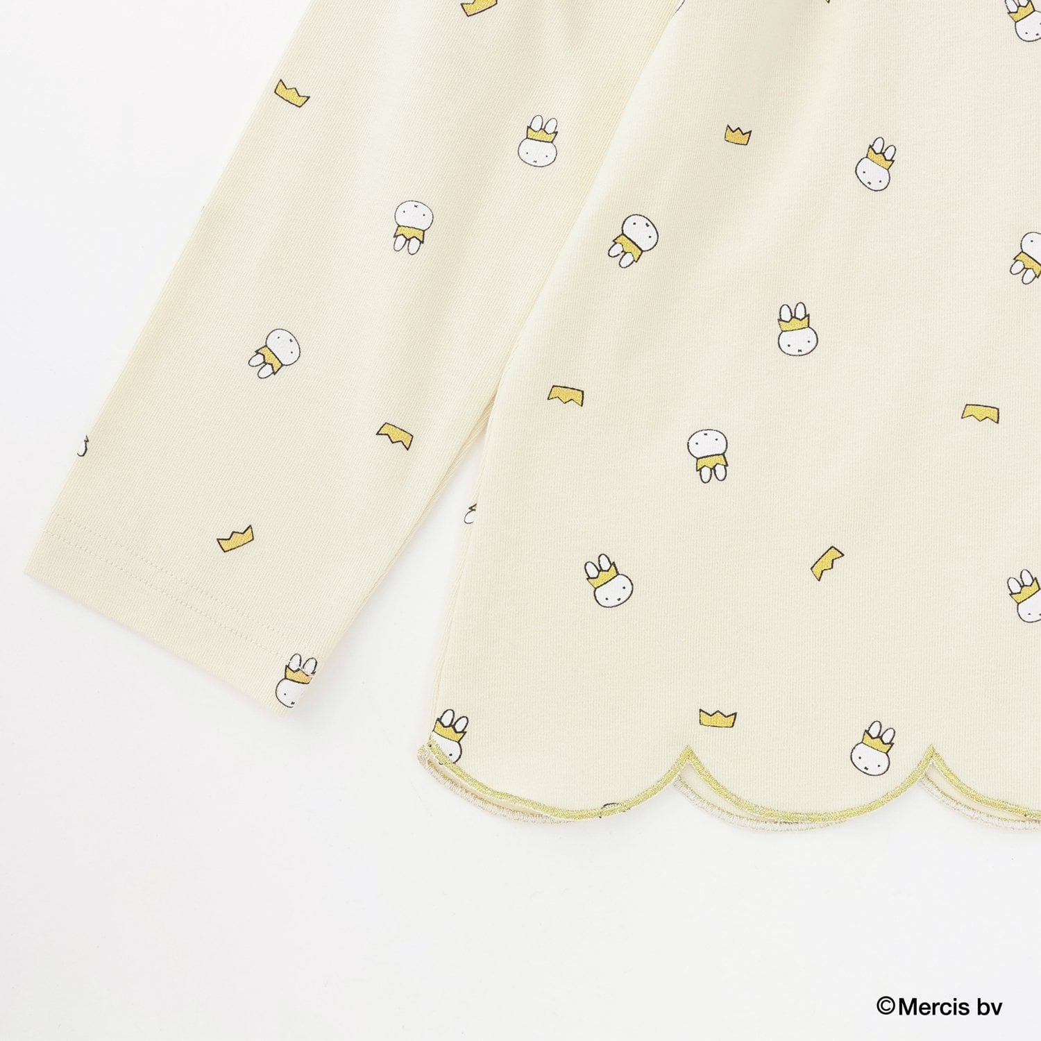 リセマイン Lycee mine 【Miffy】総柄裾スカラップAラインTシャツ （ラベンダー） ラベンダー