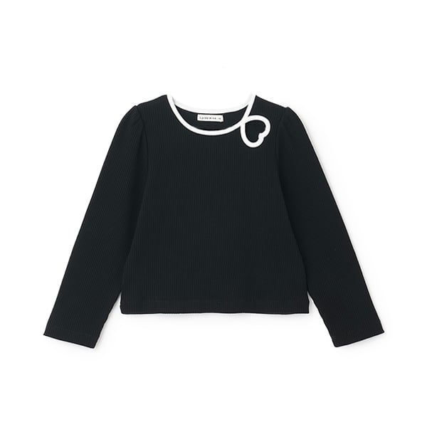 リセマイン Lycee mine バイカラーハートテレコトップス （黒） 黒