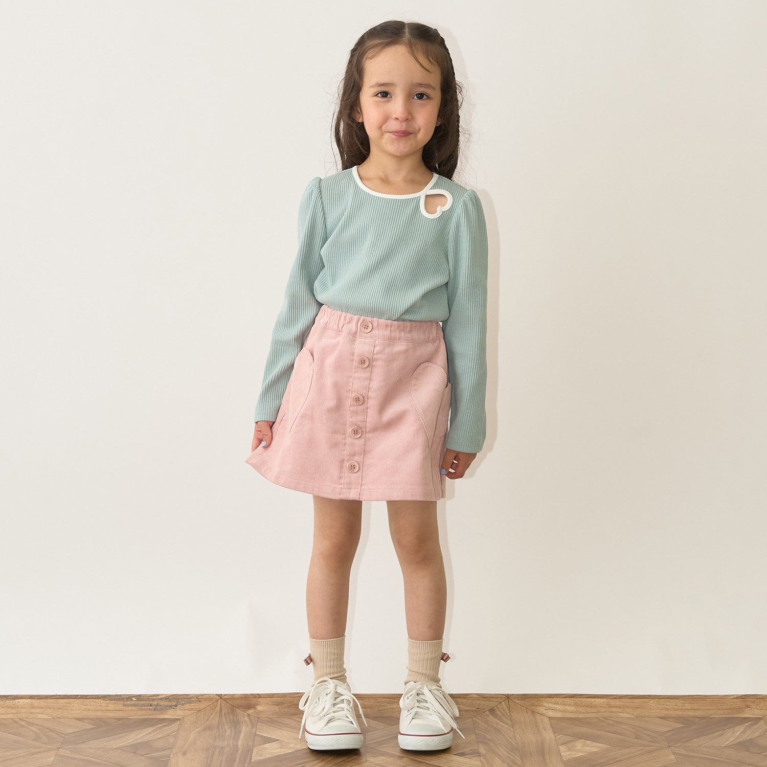 リセマイン Lycee mine バイカラーハートテレコトップス （黒） 黒