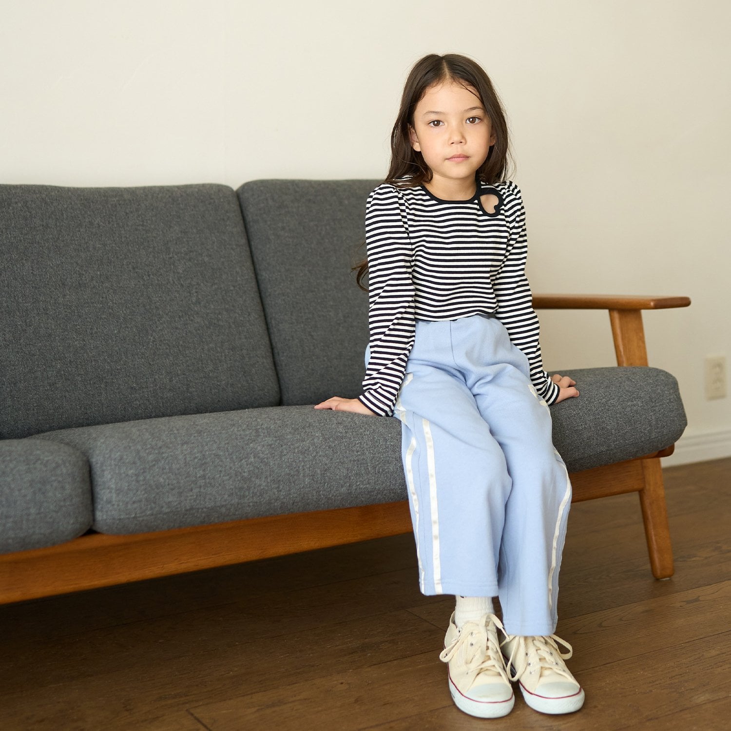 リセマイン Lycee mine バイカラーハートテレコトップス （黒） 黒