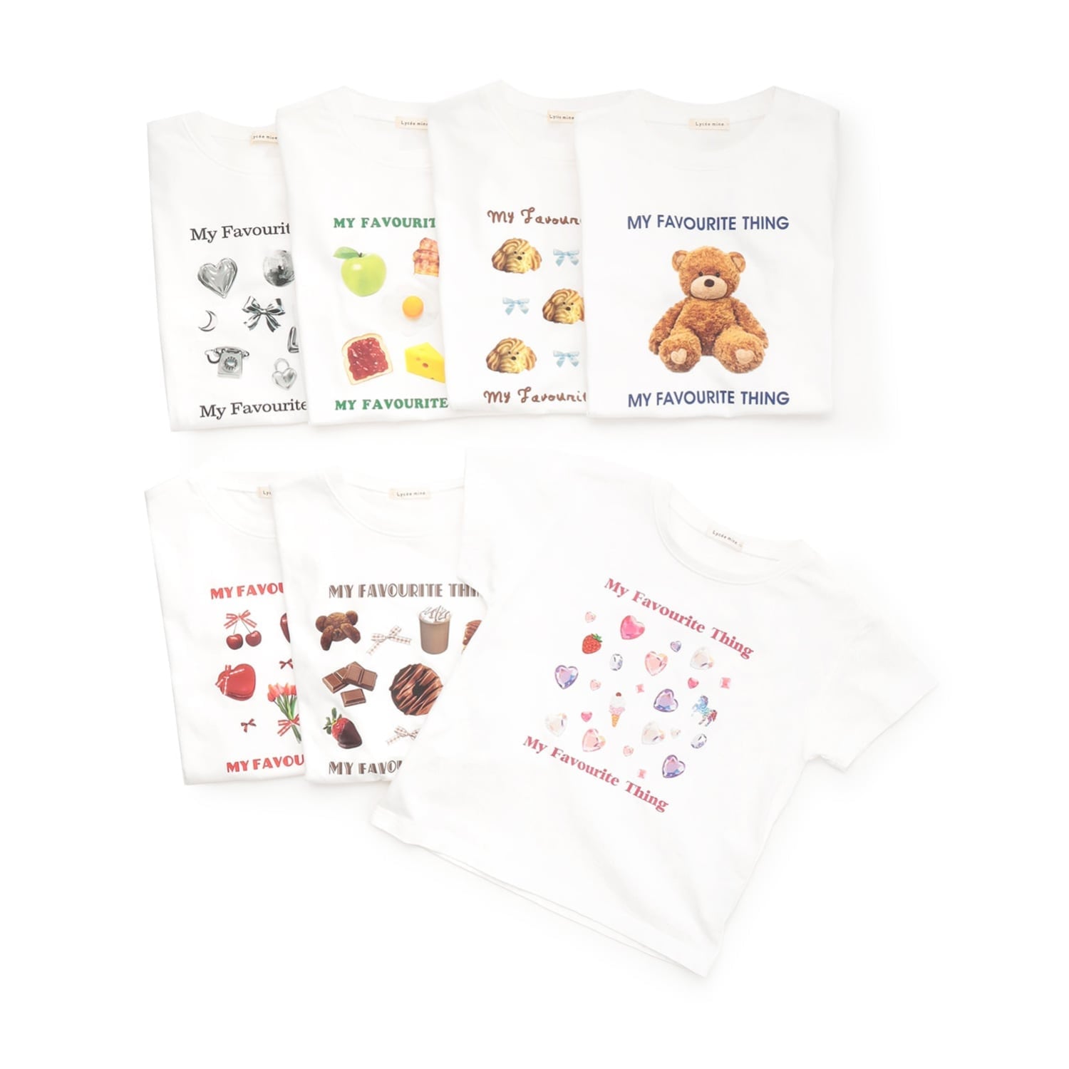 リセマイン Lycee mine 【綿100％】 【速乾・UV・型崩れしない】選べる7柄アソートプリントTシャツ （マゼンダ） マゼンダ