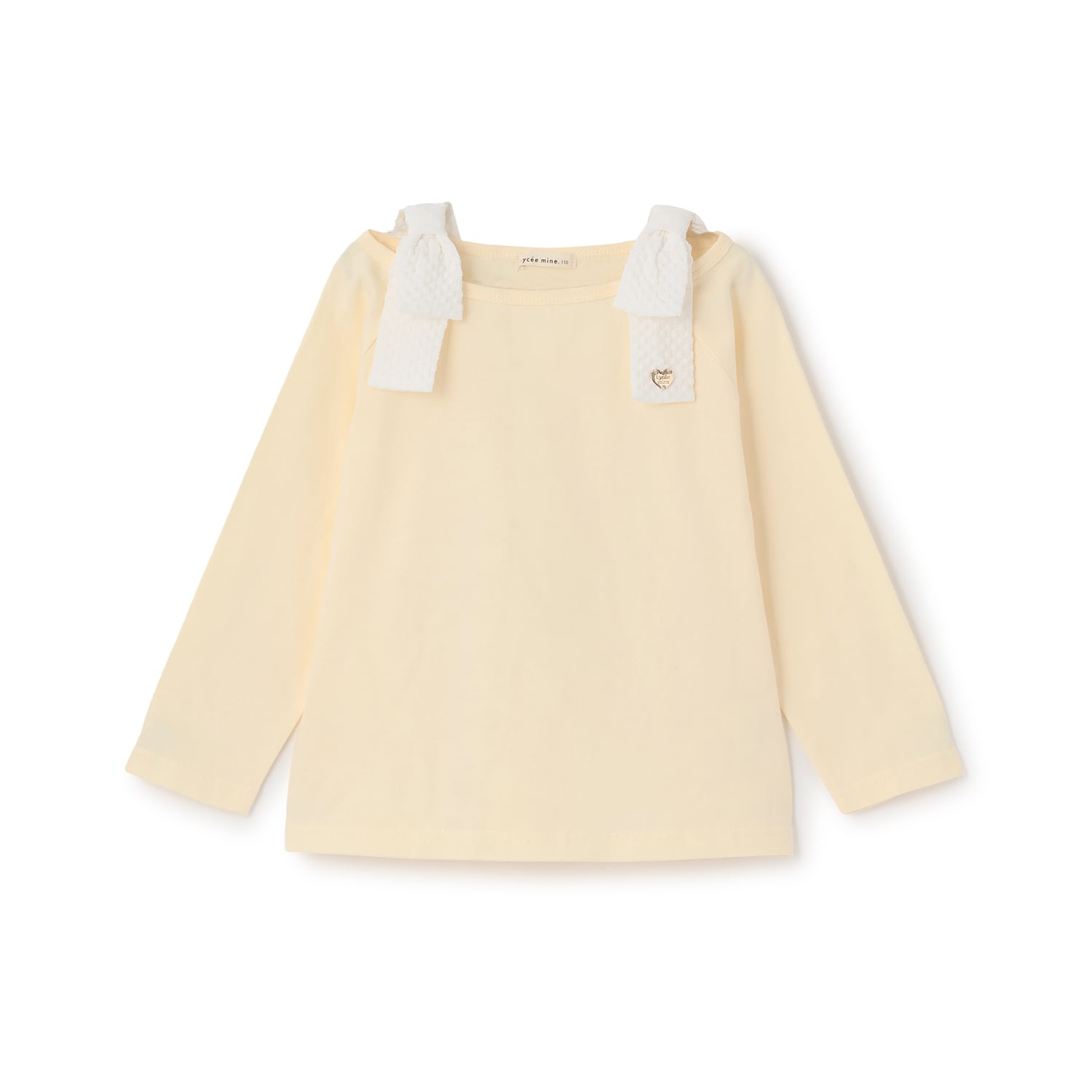リセマイン Lycee mine 【綿100％】 【速乾・UV・型崩れしない】ボートネック肩リボンTシャツ （ライトピンク） ライトピンク
