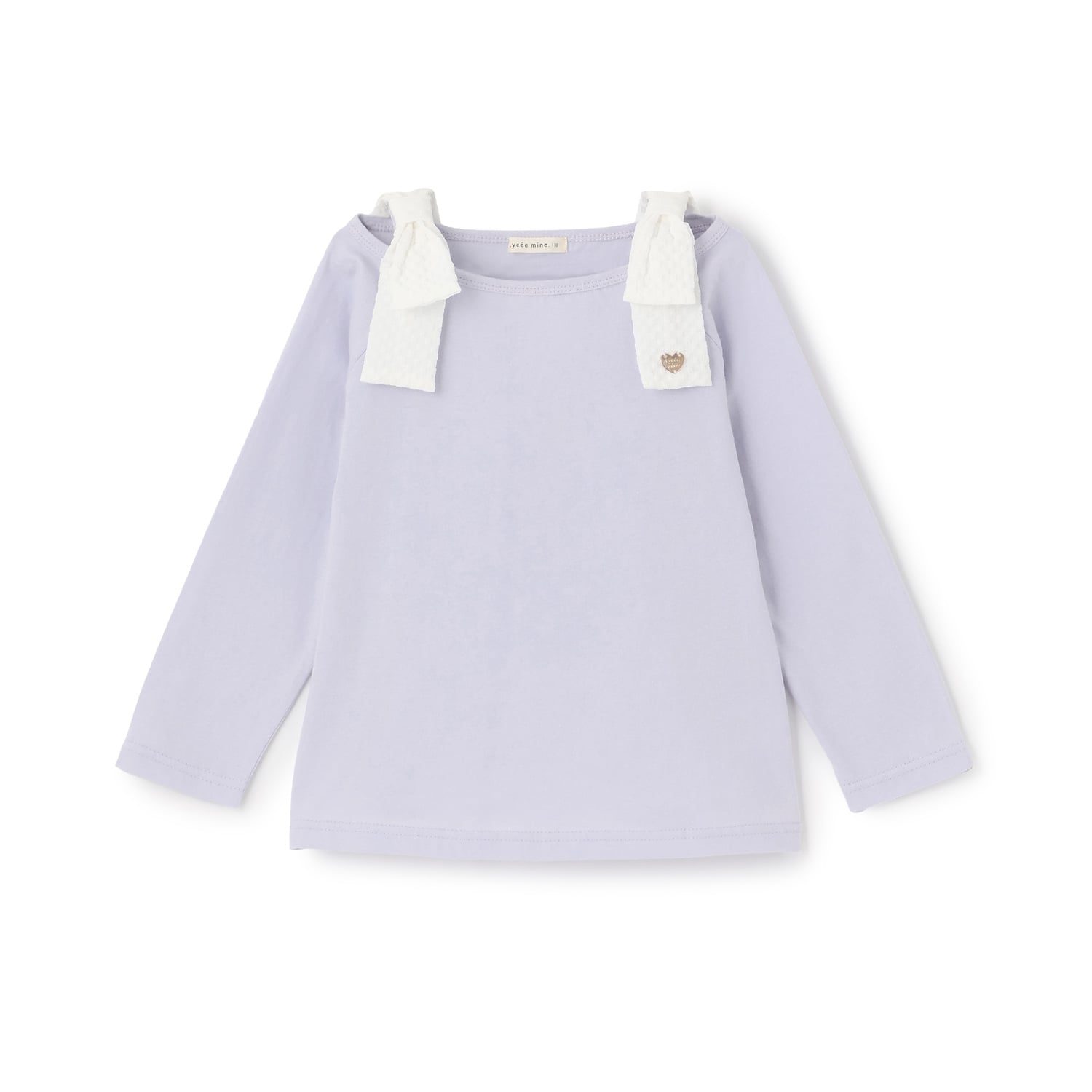 リセマイン Lycee mine 【綿100％】 【速乾・UV・型崩れしない】ボートネック肩リボンTシャツ （ライトピンク） ライトピンク