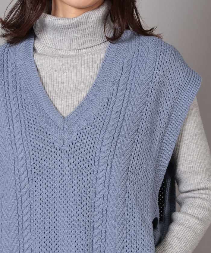 La Ef la.f… 【la.f...】5G C/N Code Knit