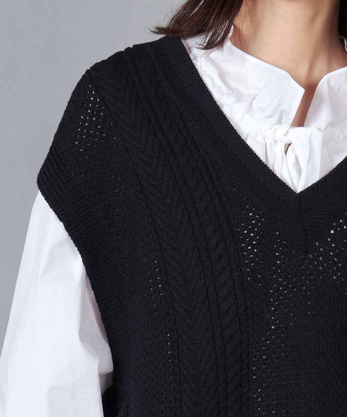 La Ef la.f… 【la.f...】5G C/N Code Knit