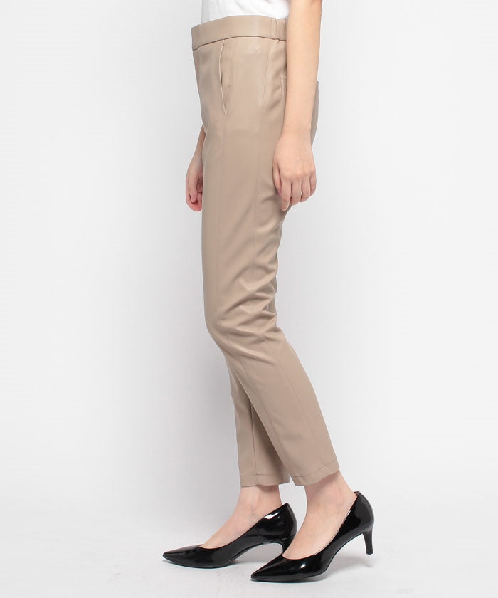 ラ エフ la.f… 【la.f...】ECOストレッチレザーパンツ