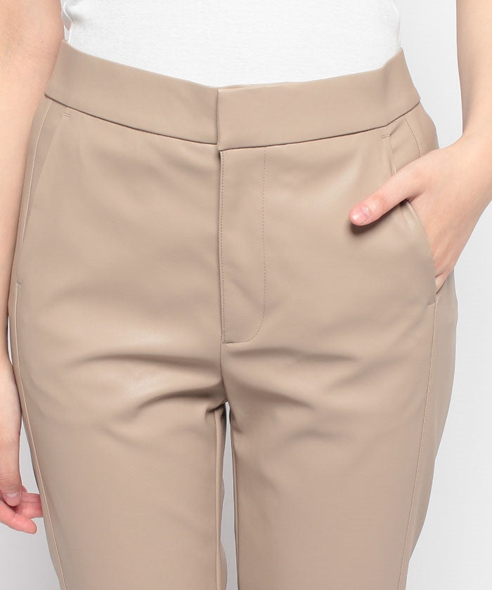 ラ エフ la.f… 【la.f...】ECOストレッチレザーパンツ