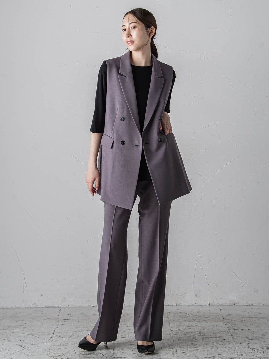 La Ef la.f… Dry Gaba Stretch Gilet ≪Hand Washable / Set Up Compatible≫