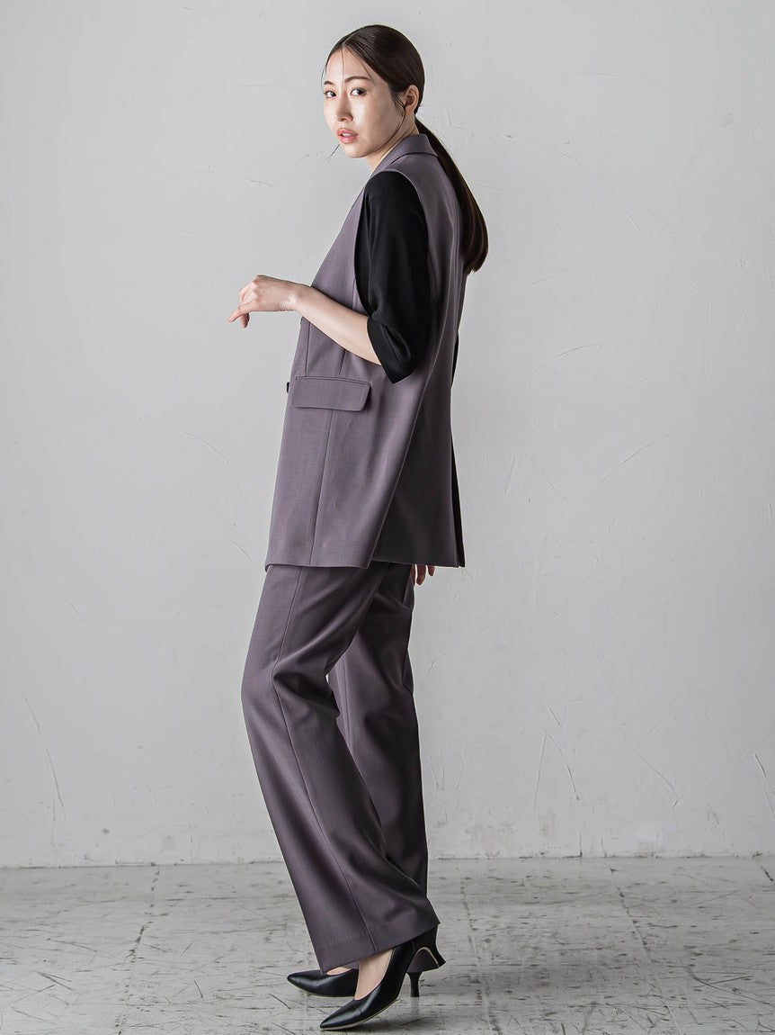 La Ef la.f… Dry Gaba Stretch Gilet ≪Hand Washable / Set Up Compatible≫
