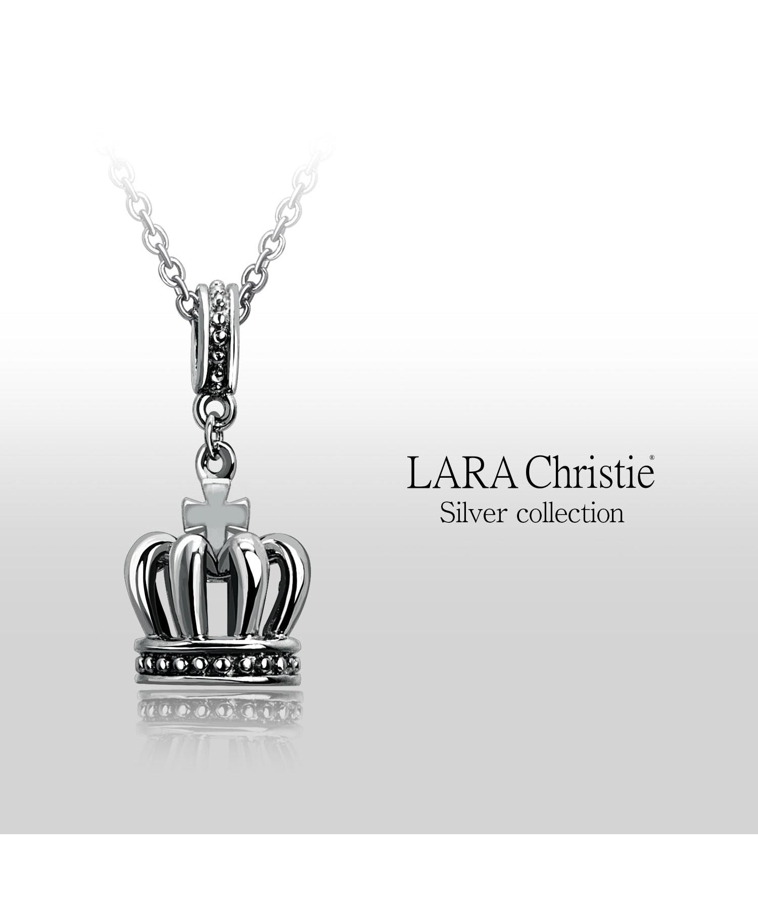 ララクリスティー LARA Christie ララクリスティー ネックレス シルバー ラコロナ BLACK Label p5721ーb