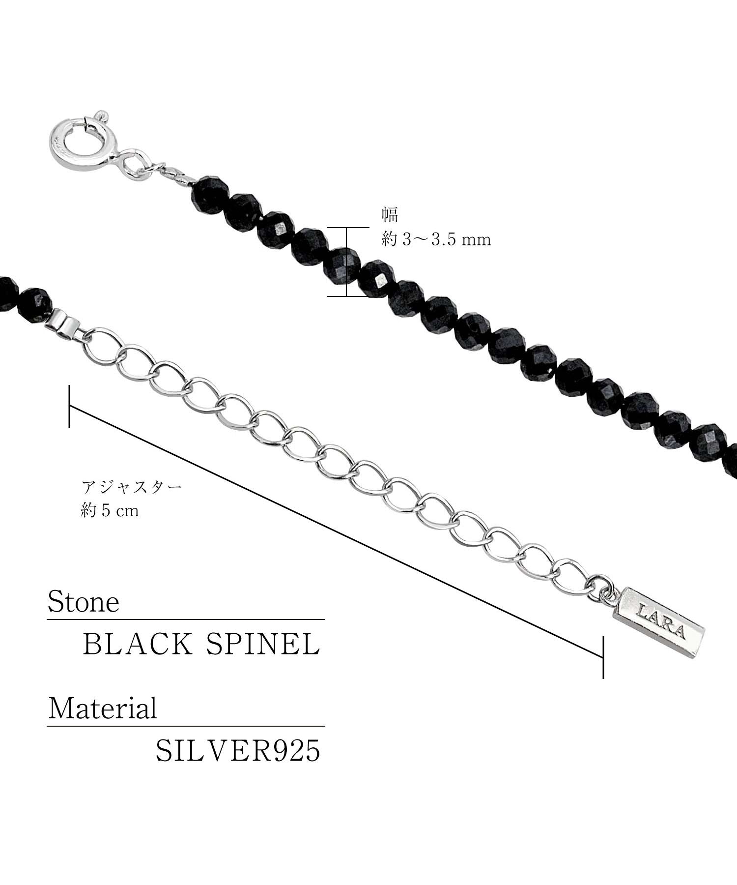 ララクリスティー LARA Christie ララクリスティー ネックレス メンズ ブラックスピネル BLACK Label p5059