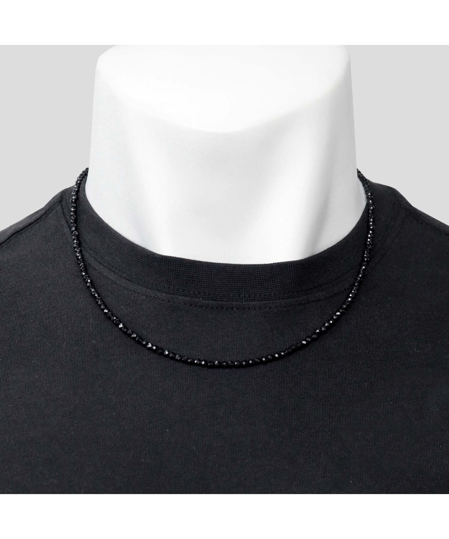 ララクリスティー LARA Christie ララクリスティー ネックレス メンズ ブラックスピネル BLACK Label p5059