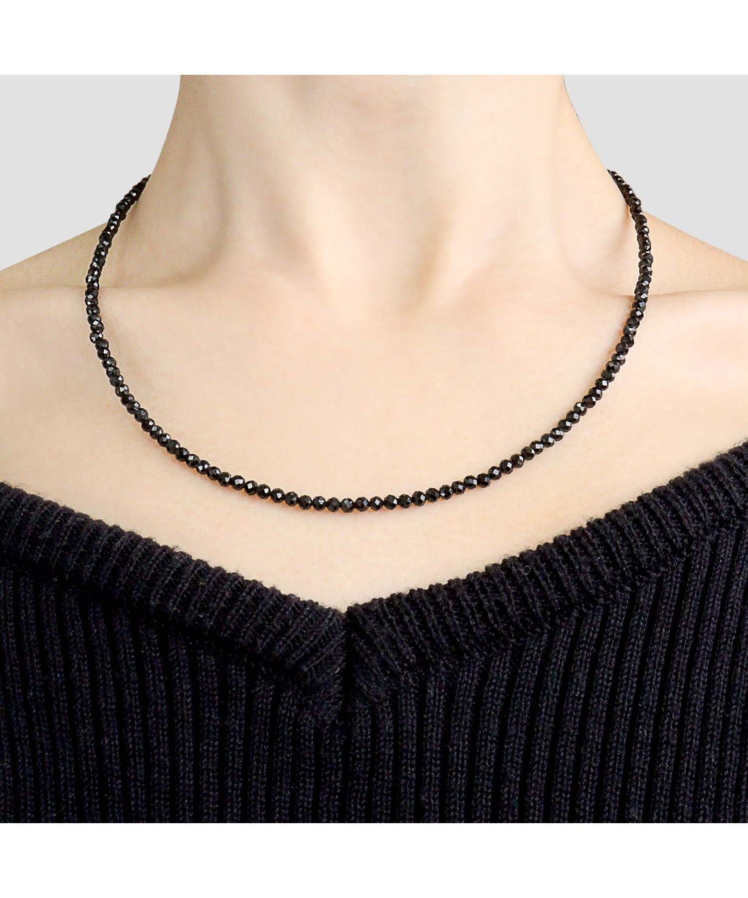 ララクリスティー LARA Christie ララクリスティー ネックレス メンズ ブラックスピネル BLACK Label p5059
