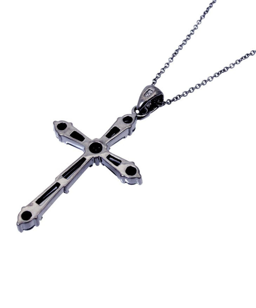 ララクリスティー LARA Christie ララクリスティー ネックレス メンズ ホーリークロス BLACK Label p0025ーb （シルバー） シルバー