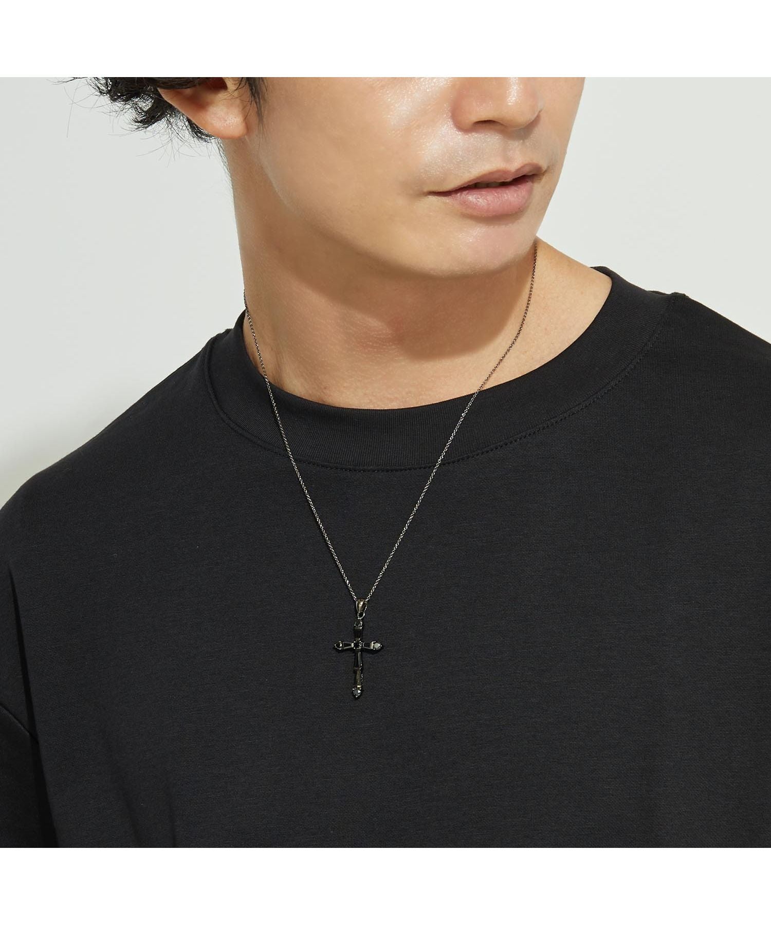 ララクリスティー LARA Christie ララクリスティー ネックレス メンズ ホーリークロス BLACK Label p0025ーb （シルバー） シルバー