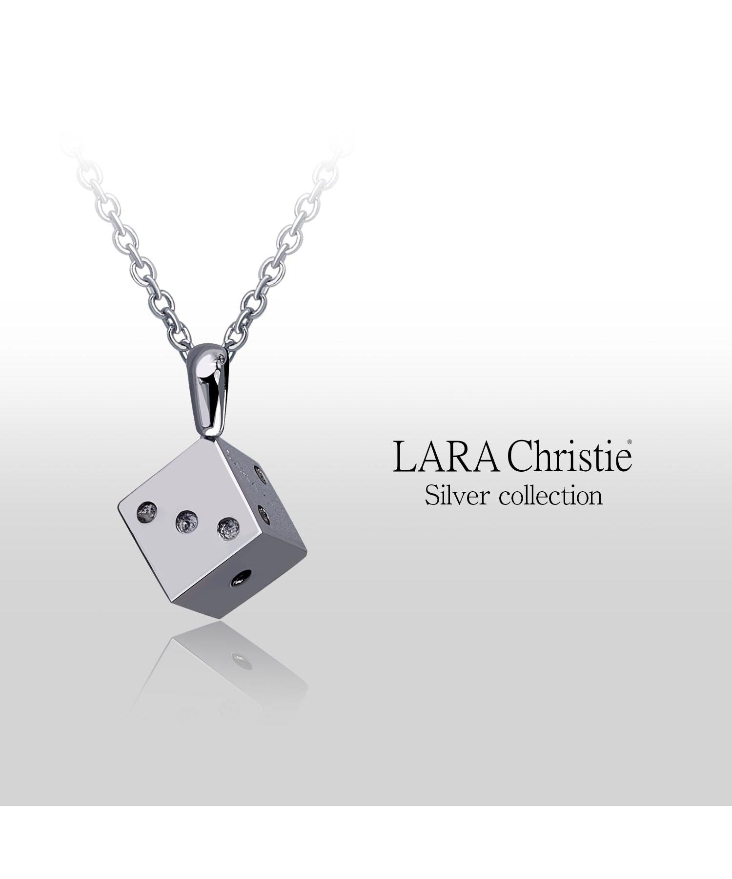 ララクリスティー LARA Christie ララクリスティー ネックレス メンズ ディスティニーダイス BLACK Label p8778ーb （シルバー） シルバー
