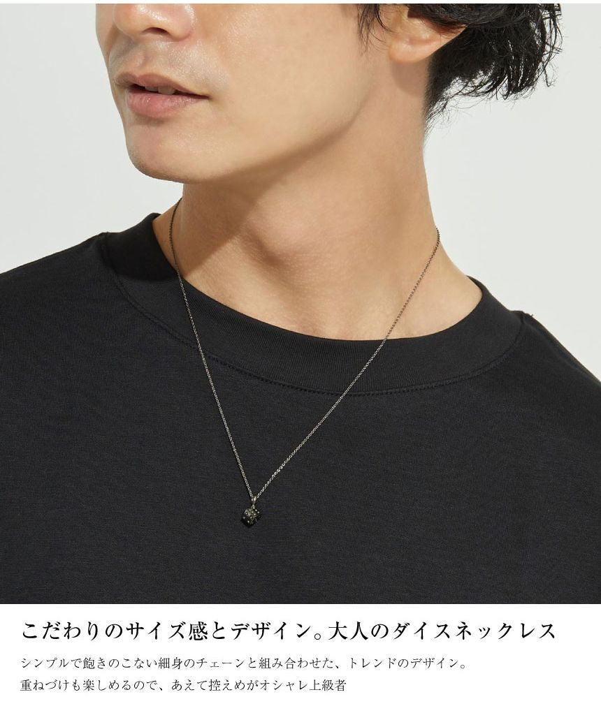ララクリスティー LARA Christie ララクリスティー ネックレス メンズ ディスティニーダイス BLACK Label p8778ーb （シルバー） シルバー
