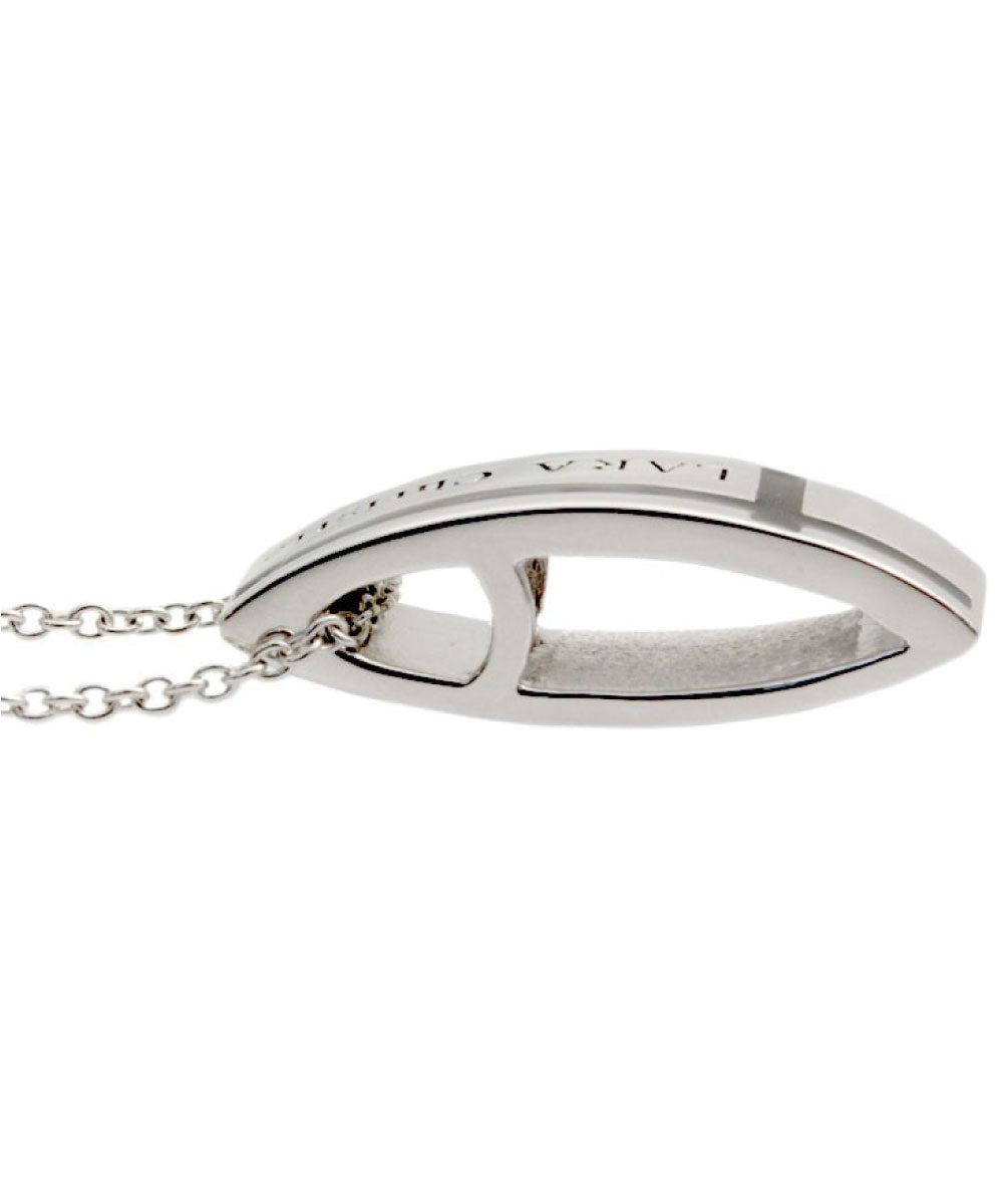 ララクリスティー LARA Christie ララクリスティー ネックレス メンズ マリンクロス BLACK Label p3119ーb （シルバー） シルバー