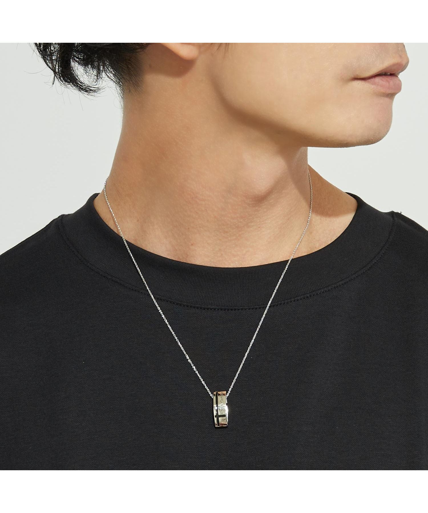 ララクリスティー LARA Christie ララクリスティー ネックレス メンズ マリンクロス BLACK Label p3119ーb （シルバー） シルバー