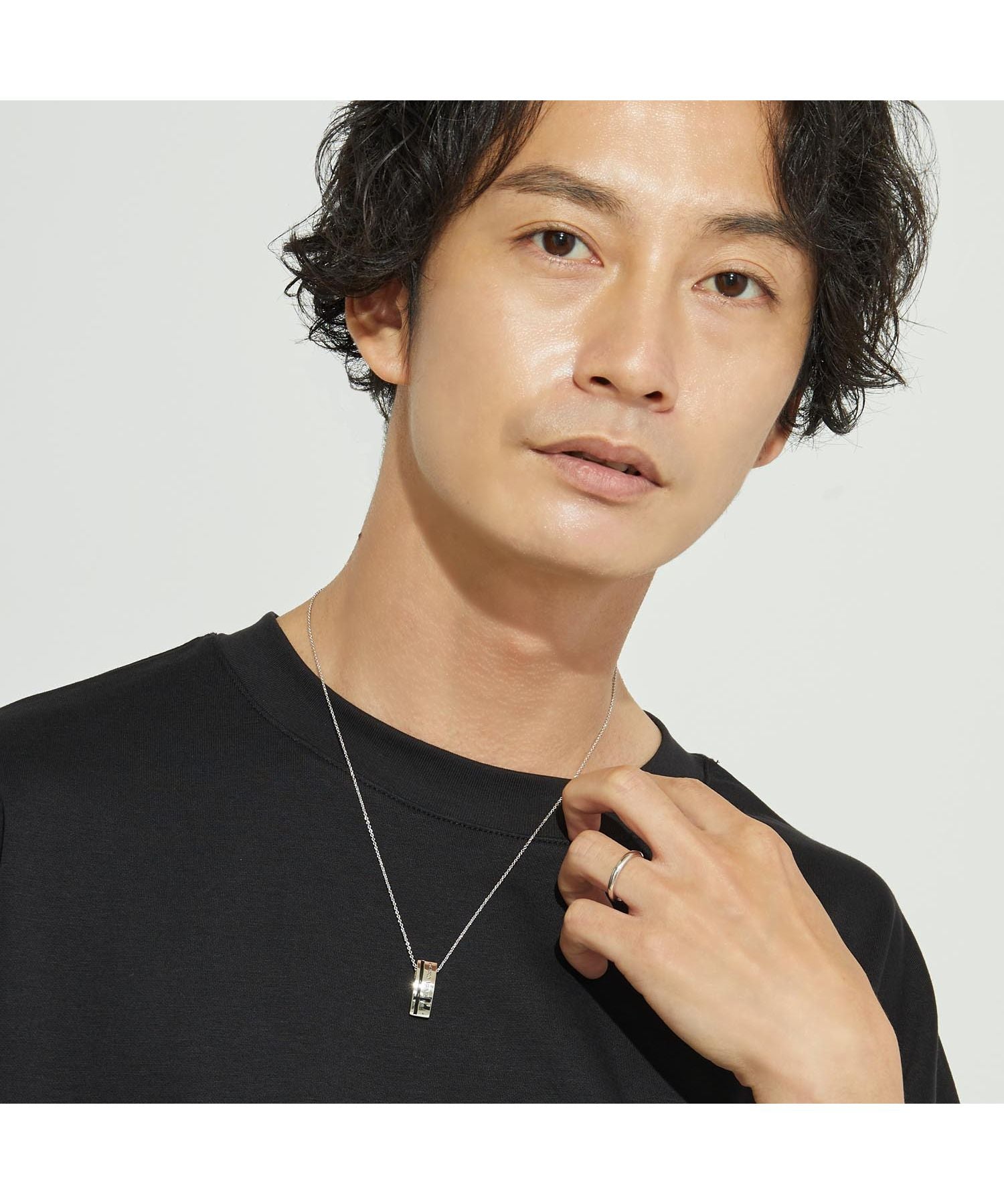 ララクリスティー LARA Christie ララクリスティー ネックレス メンズ マリンクロス BLACK Label p3119ーb （シルバー） シルバー