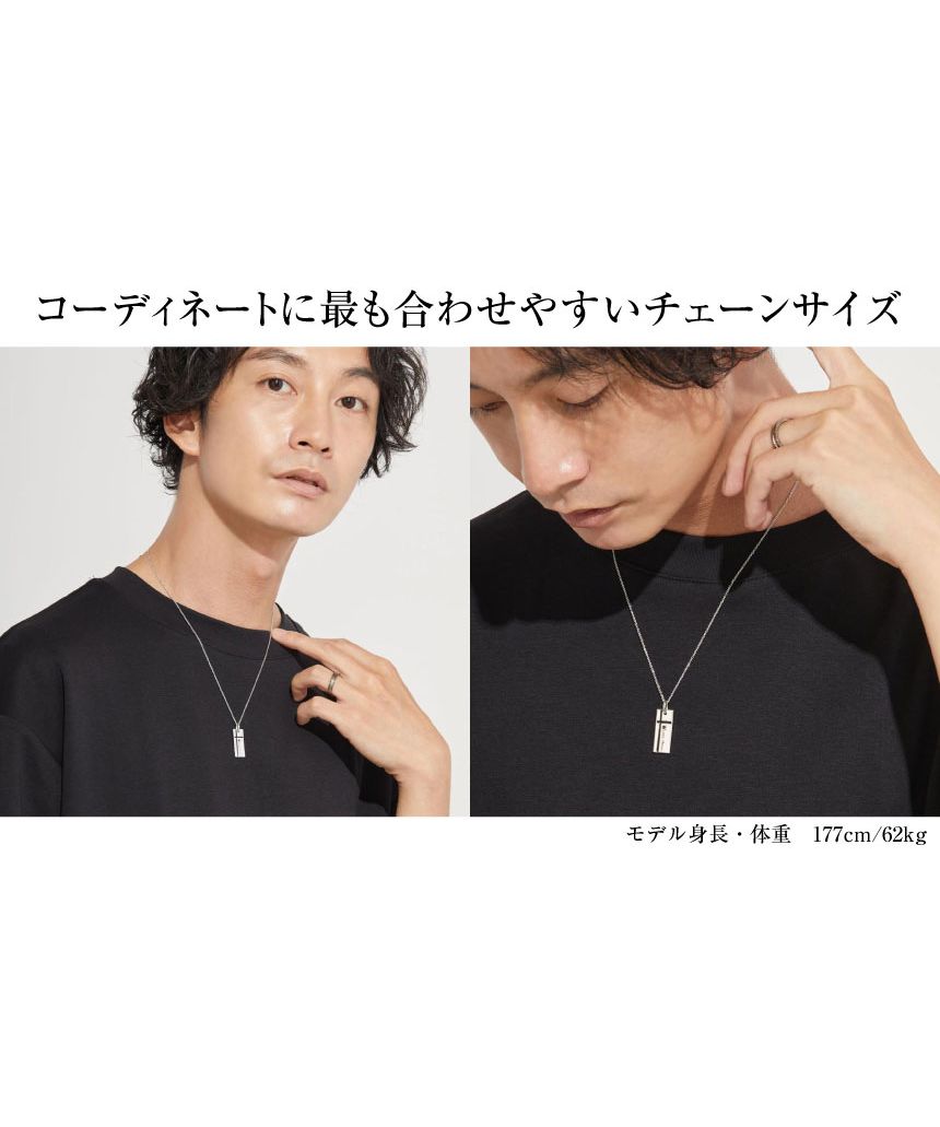 ララクリスティー LARA Christie ララクリスティー ネックレス メンズ シルバー ノーブル クロス BLACK Label p3051ーb