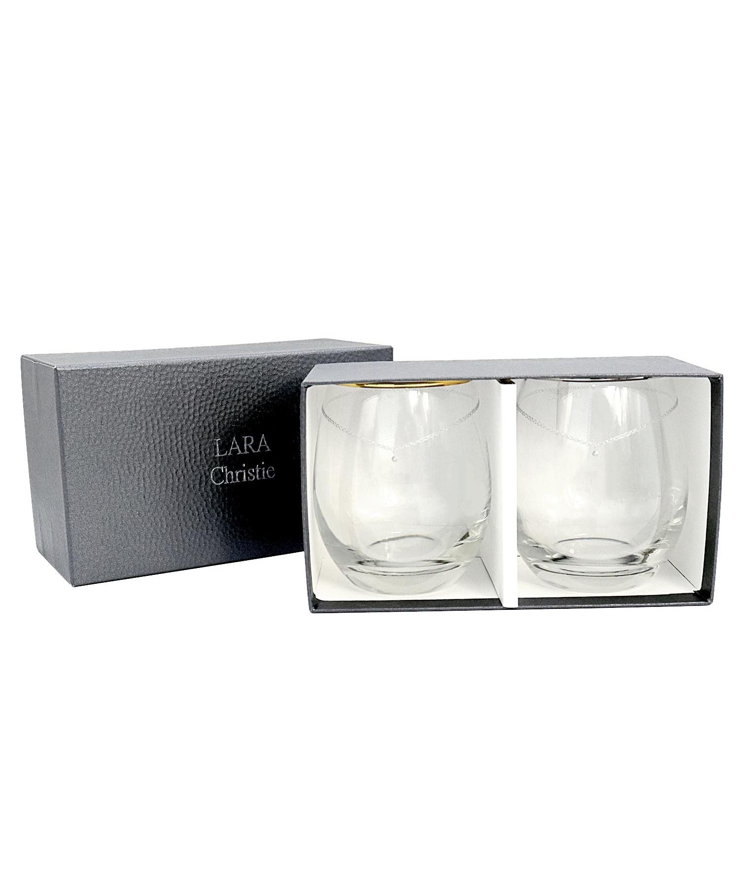 拉拉克里斯蒂 LARA Christie 拉拉克里斯蒂 雙人杯 奧地利產水晶 冰酒杯 lh-84-0001p