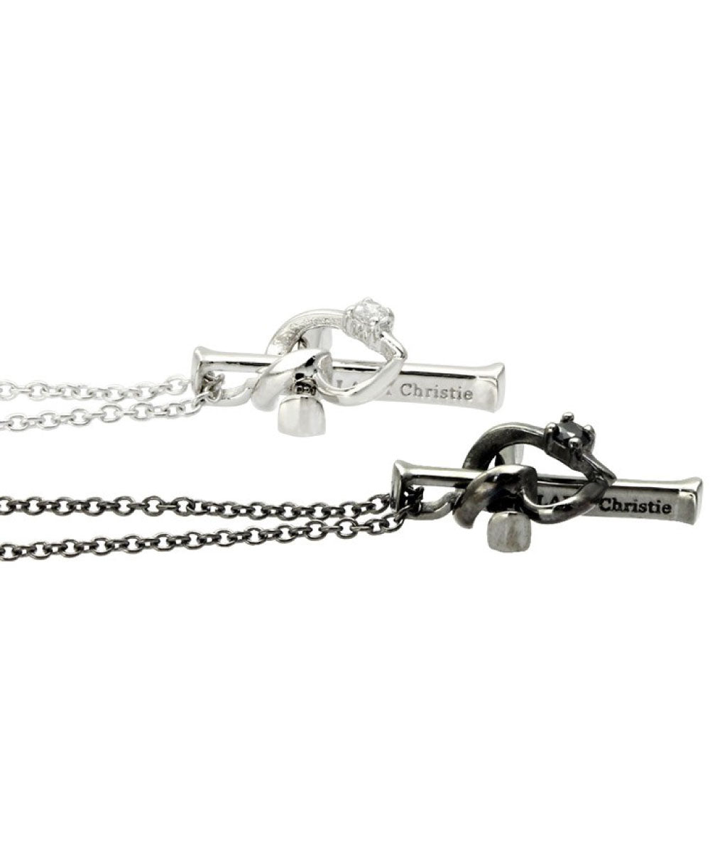 ララクリスティー LARA Christie ララクリスティー ペアネックレス ラヴァーズクロス  ネックレス PAIR Label p5805ーp