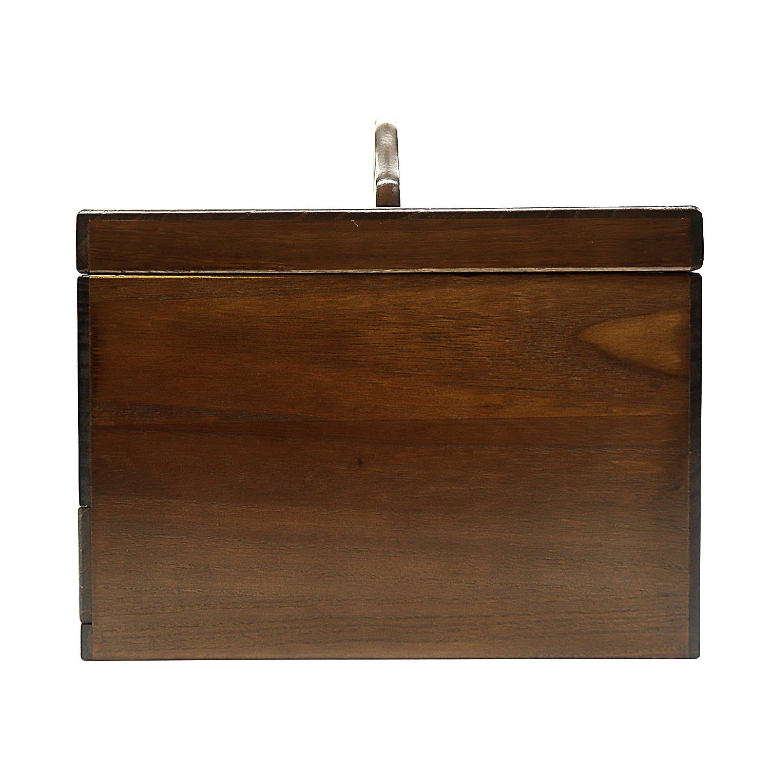 ララクリスティー LARA Christie メイクボックス 鏡付き 大容量 木製 持ち運び 化粧品 収納 リビング 3段 （ブラウン） ブラウン