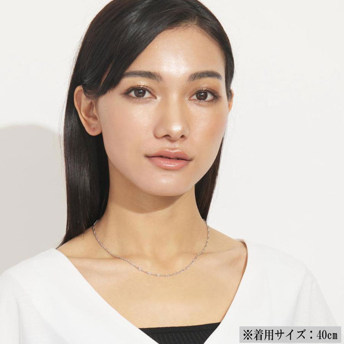 ララクリスティー LARA Christie ネックレス チェーン プラチナ 55cm スクリュー チェーンのみ 幅 約2mm 約5.24g pt850 長さ55cm  lc97-0043-pt-033-55 （プラチナ） プラチナ